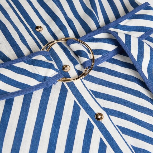 Striped Shirt Dress NWT - Picture 6 of 9